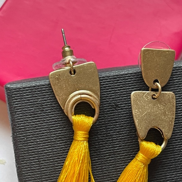 Joe Fresh long yellow fashion earrings - Picture 5 of 5